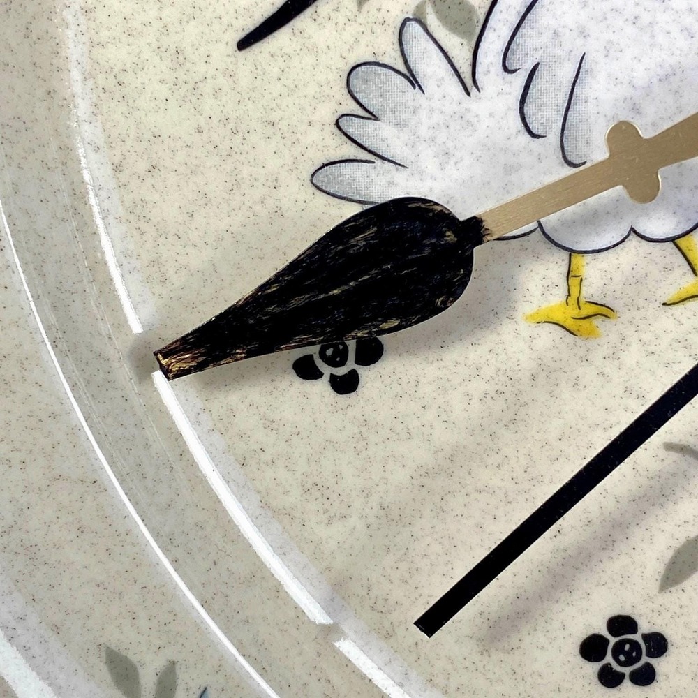 Blue Ribbon Goose Wall Clock Elgin Country Kitchen Farmhouse 1980s Marmalade - Picture 7 of 8